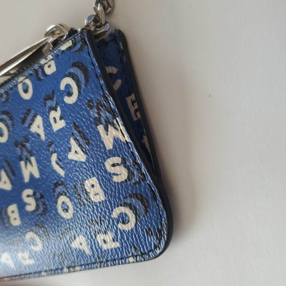 Marc Jacobs Blue and White Patterned Keychain Wallet - Picture 4 of 6